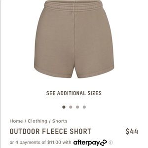 Skims Outdoor Fleece Shorts